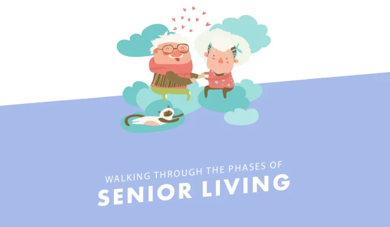 artistic illustration of seniors